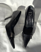 MONICA - Christian Dior • Black Leather Pumps