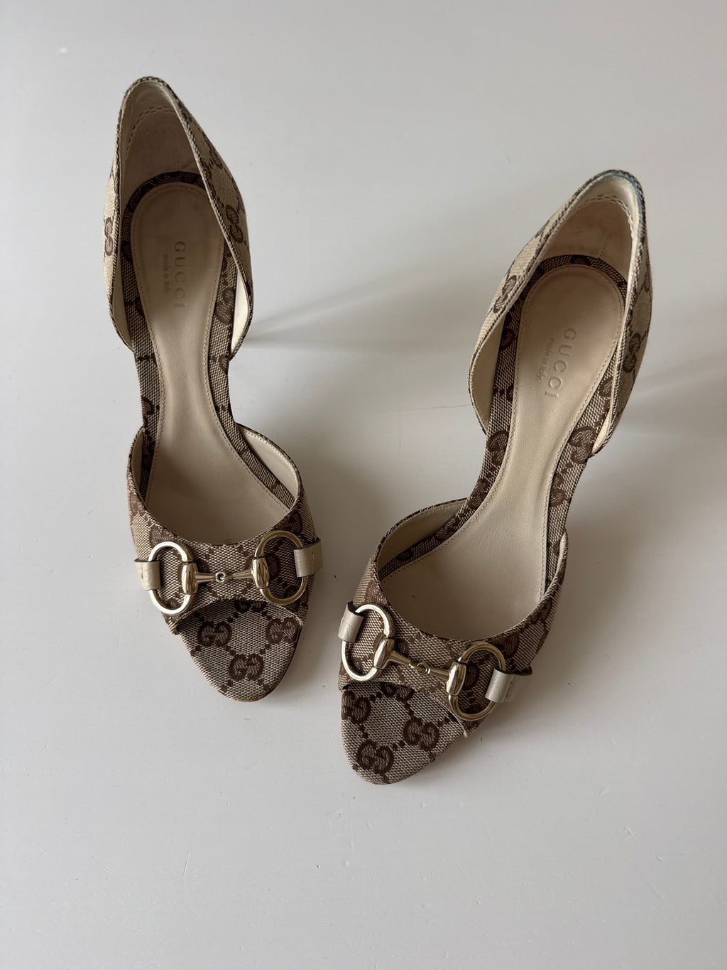 Gucci GG Horsebit D’Orsay Heels