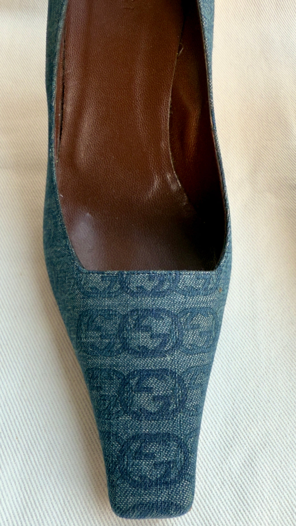 ROSS - Gucci Décolleté in Denim Vintage anni 2000