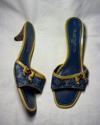 Louis Vuitton Denim Monogram Mules – primi anni 2000