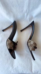 MIRANDA - Gucci GG Monogram Mules Dark Brown