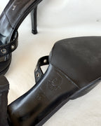 MR BIG - Vintage Dior Mules con fibbie e dettagli metallici