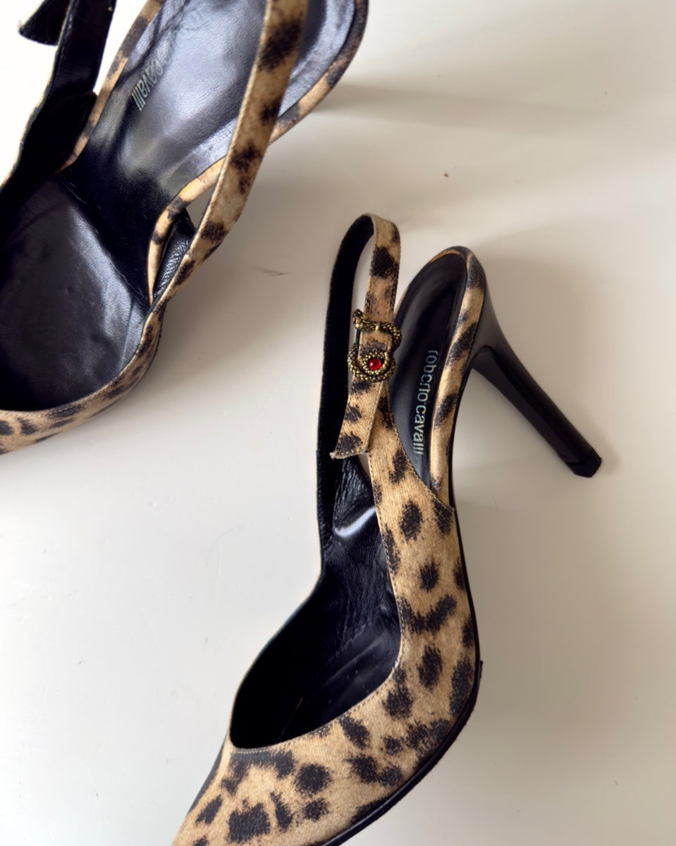 JOEY - Roberto Cavalli Pumps Leopard vintage
