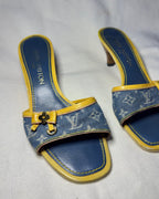 Louis Vuitton Denim Monogram Mules – primi anni 2000