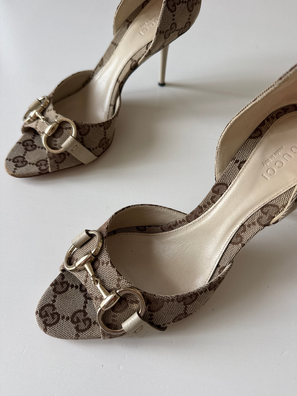Gucci GG Horsebit D’Orsay Heels