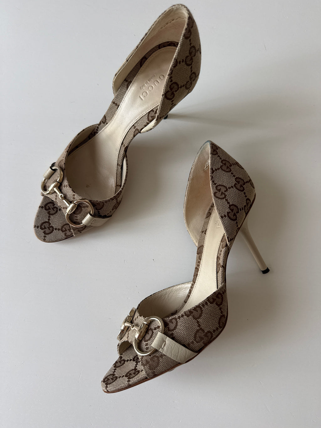 Gucci GG Horsebit D’Orsay Heels