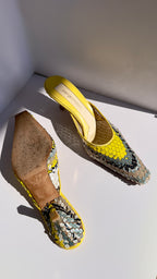 Sergio Rossi Mules Vintage in Paillettes Multicolor