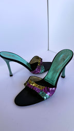 Giuseppe Zanotti Sandali Vintage con Paillettes Multicolor