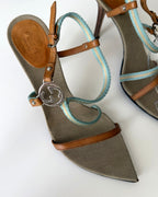 Sandali Gucci Acquamarina by Tom Ford con logo GG