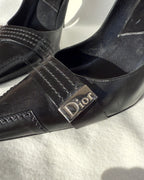 MONICA - Christian Dior • Black Leather Pumps
