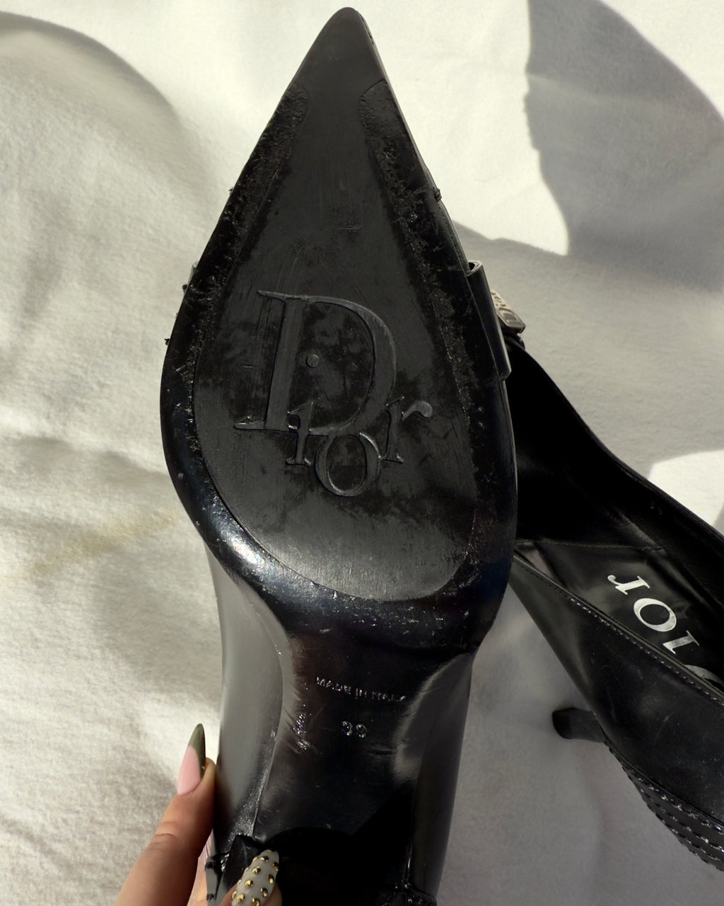MONICA - Christian Dior • Black Leather Pumps