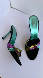 Giuseppe Zanotti Sandali Vintage con Paillettes Multicolor