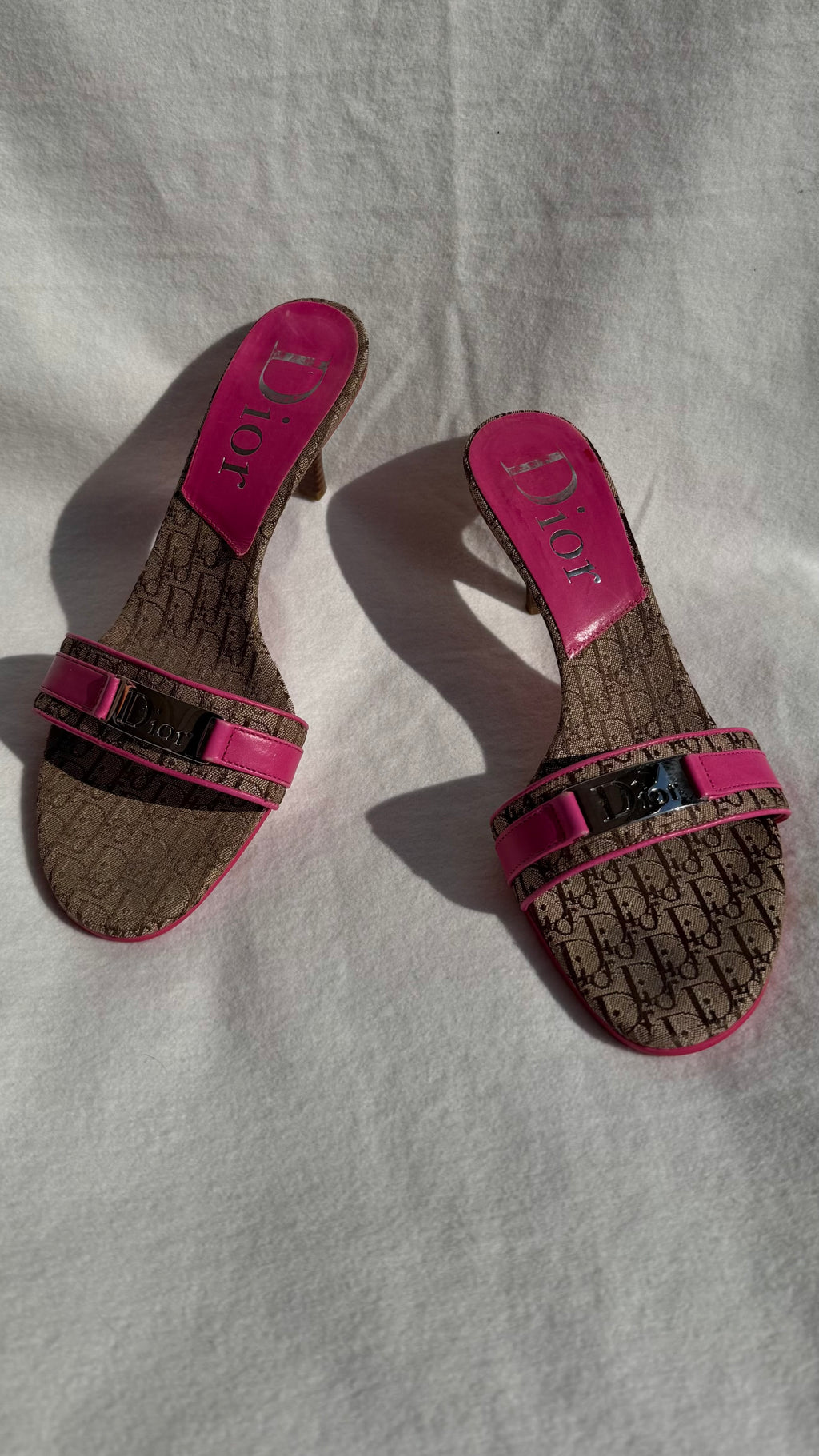 Regina - Dior Vintage Mules Pink Monogram