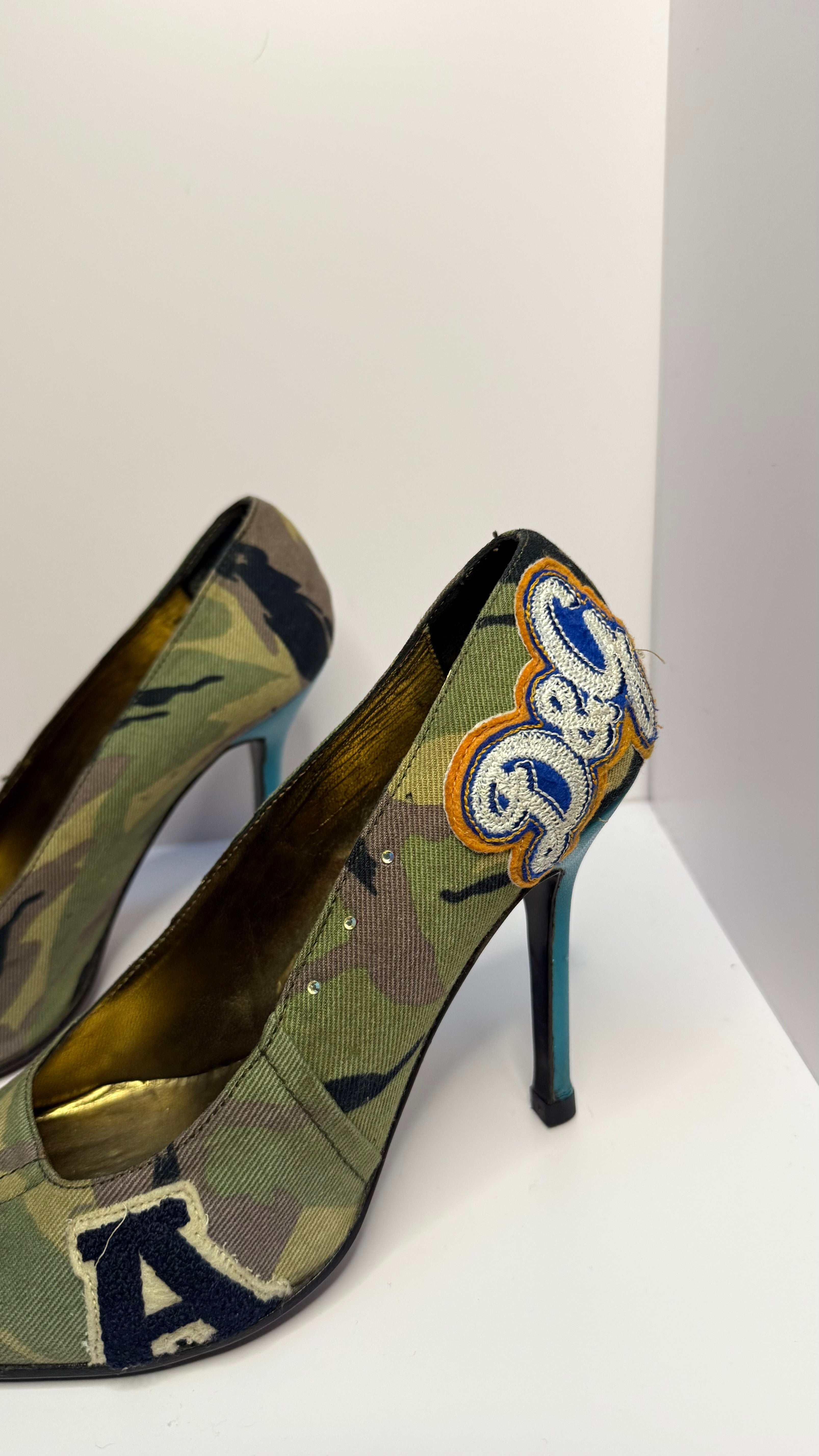 Décolleté Dolce&Gabbana camouflage vintage
