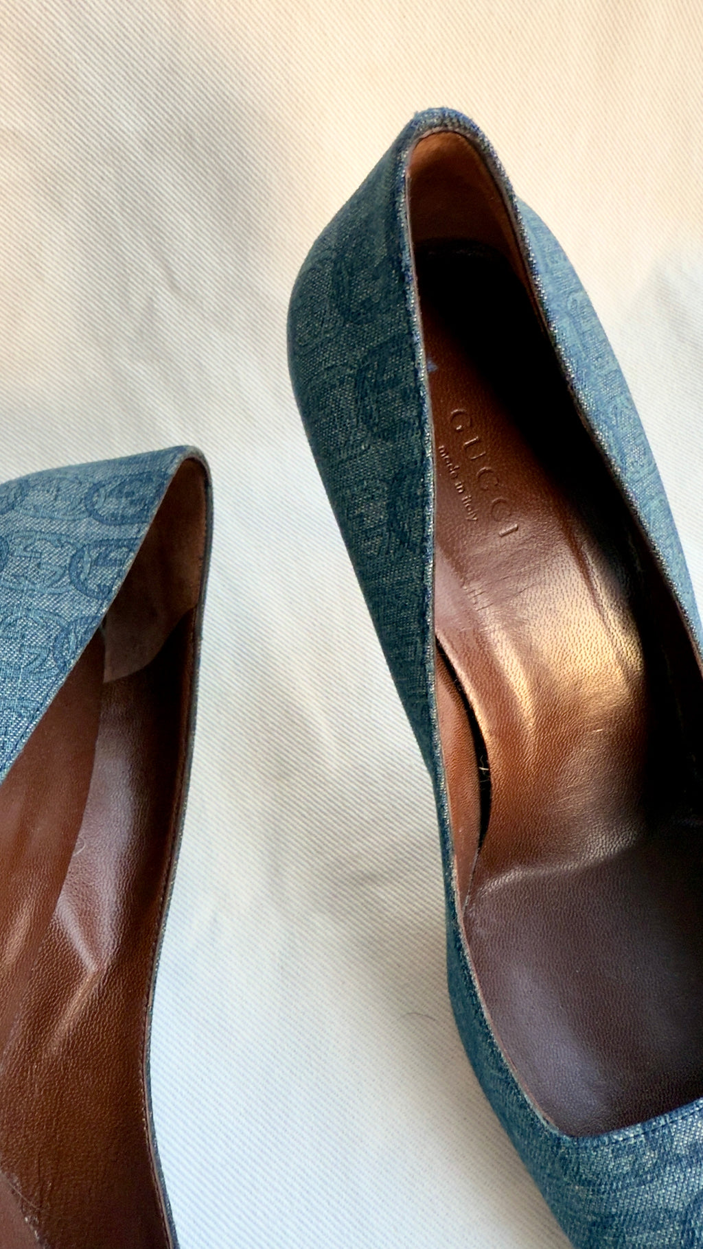 ROSS - Gucci Décolleté in Denim Vintage anni 2000