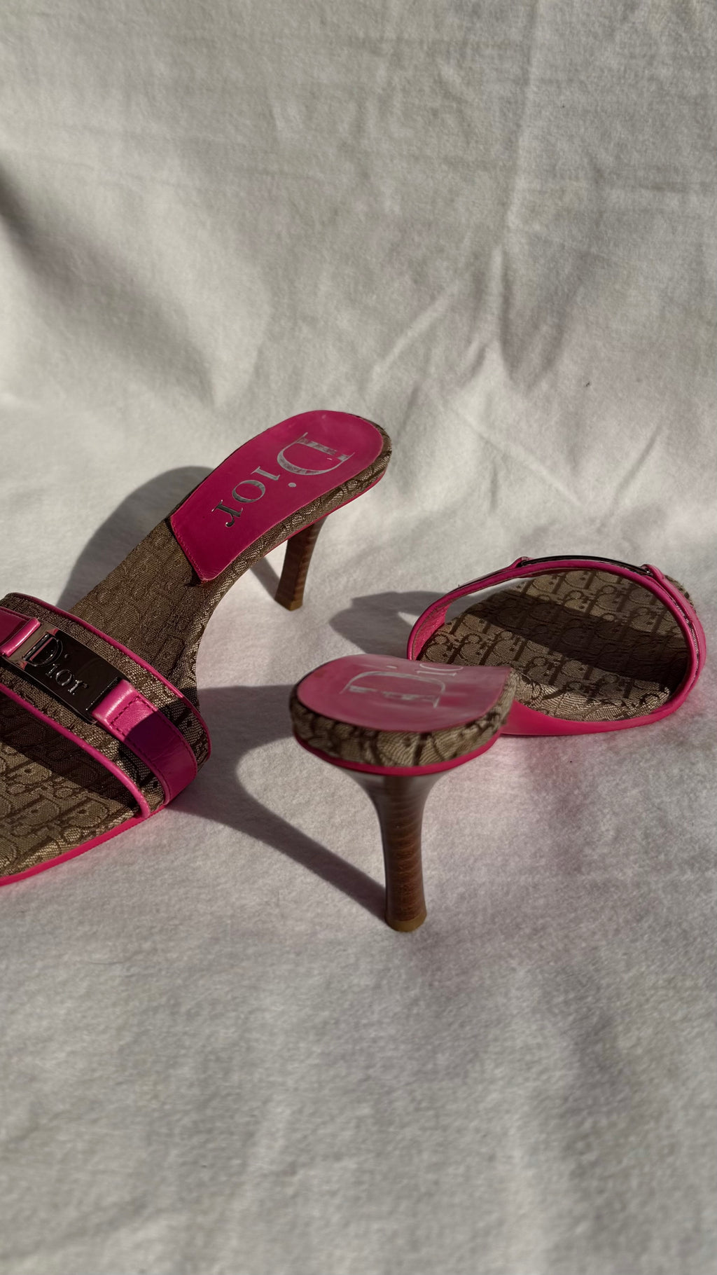 Regina - Dior Vintage Mules Pink Monogram