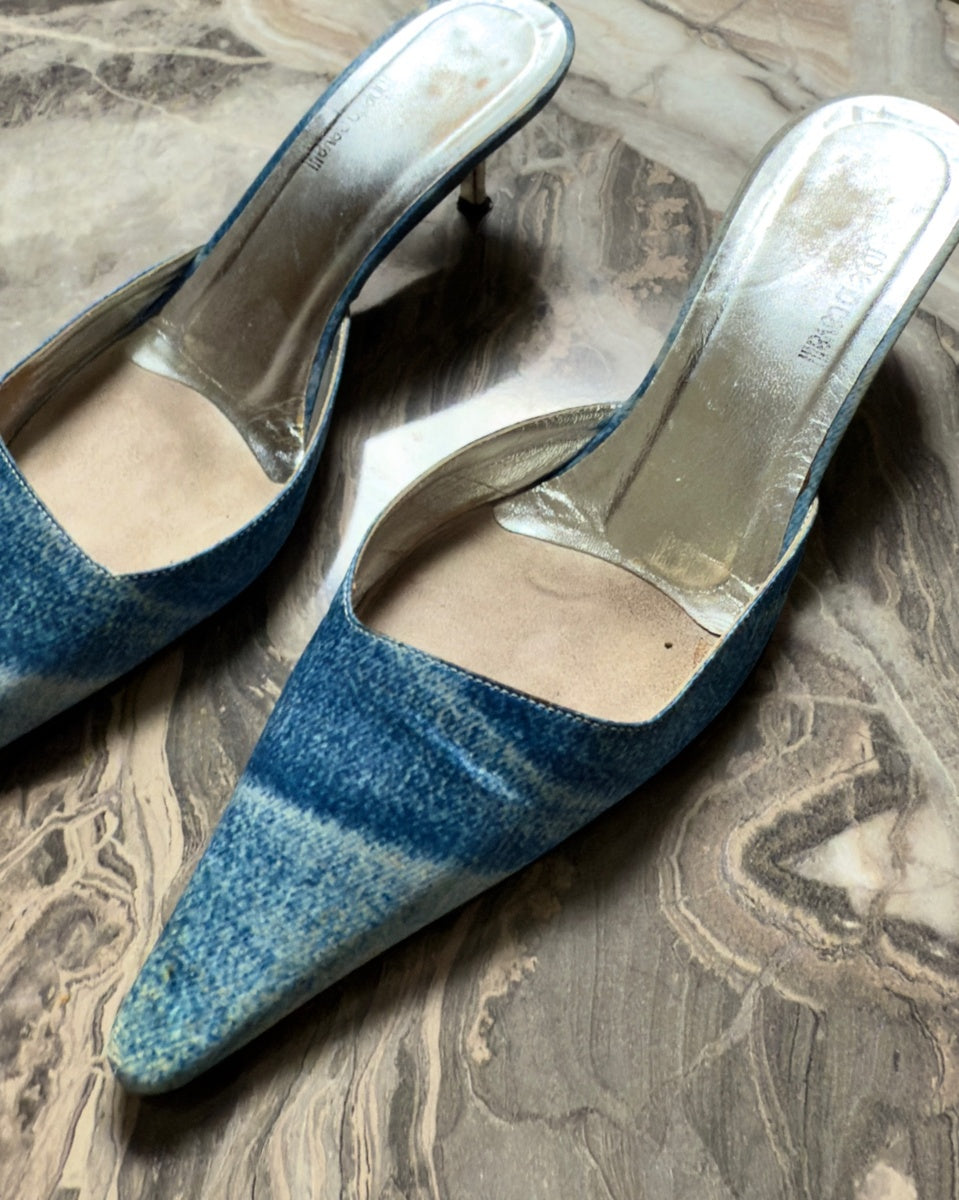 CHANDLER - Roberto Cavalli Denim Mules