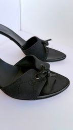 Gucci GG Monogram Mules nero
