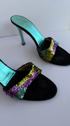 Giuseppe Zanotti Sandali Vintage con Paillettes Multicolor
