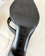 MR BIG - Vintage Dior Mules con fibbie e dettagli metallici