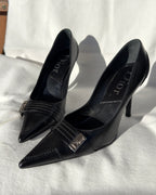 MONICA - Christian Dior • Black Leather Pumps