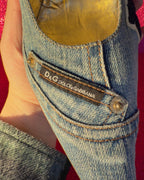 Dolce & Gabbana – Pumps Denim Patchwork “College Varsity” (anni 2000)