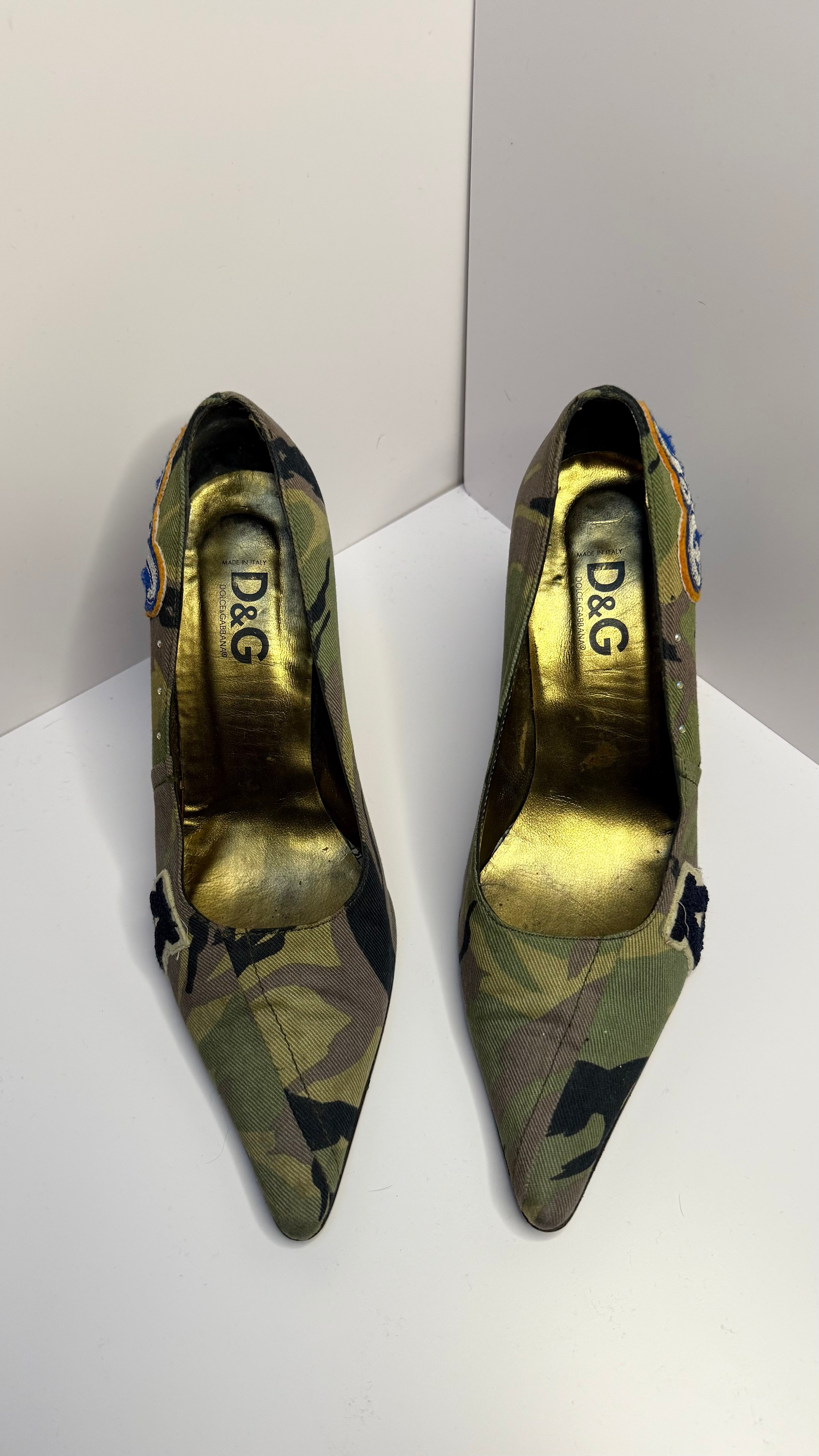 Décolleté Dolce&Gabbana camouflage vintage