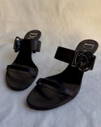 RACHEL - Christian Dior Mules Black Logo Circle 2000s