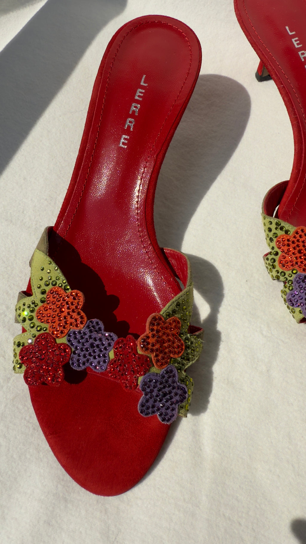 CHARLOTTE - Lerre Red Bloom Mules