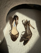 Jimmy Choo sandali vintage in vernice effetto Leopardato