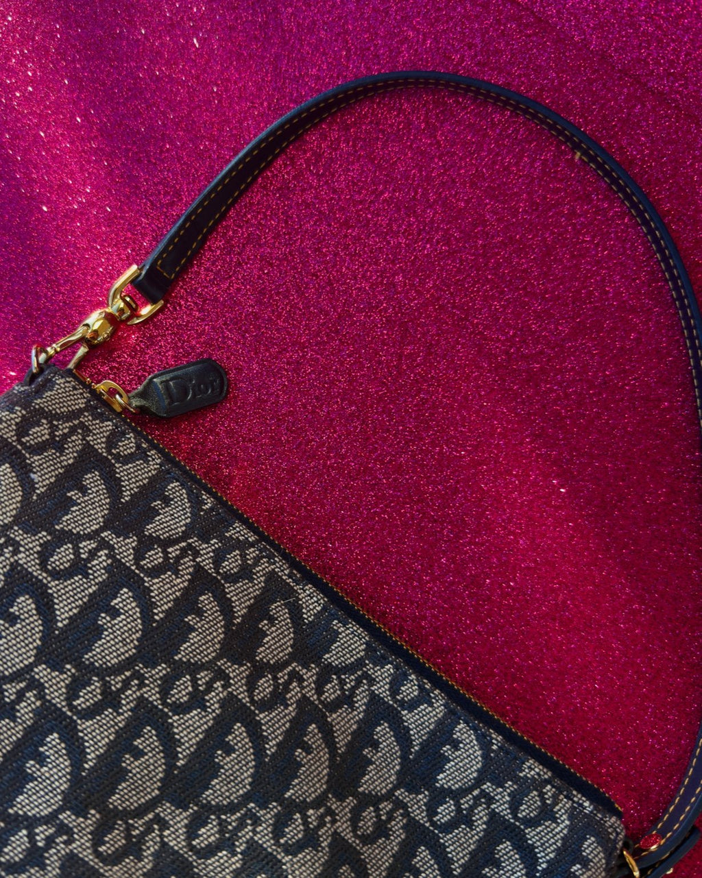 Christian Dior – Mini Saddle Trotter Blue (anni 2000)