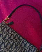 Christian Dior – Mini Saddle Trotter Blue (anni 2000)