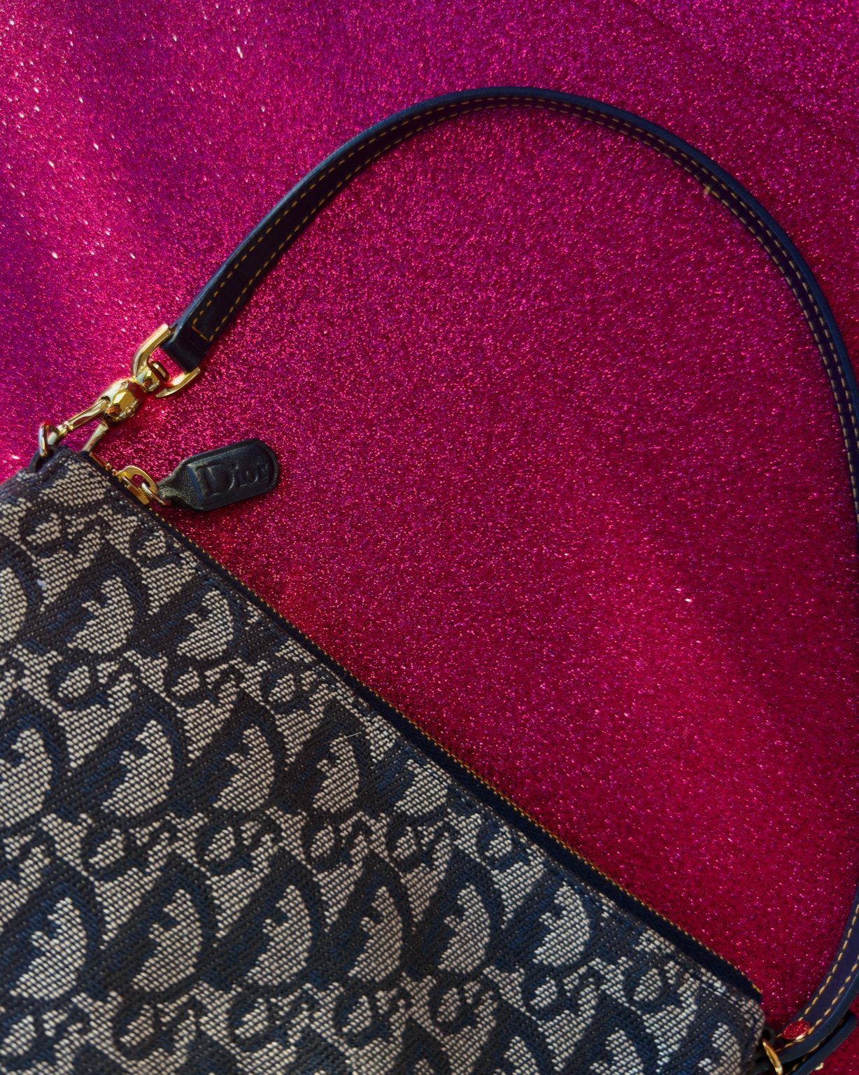 Christian Dior – Mini Saddle Trotter Blue (anni 2000)