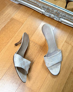 Mules Gucci GG canvas champagne