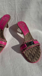 Regina - Dior Vintage Mules Pink Monogram