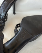 MR BIG - Vintage Dior Mules con fibbie e dettagli metallici