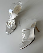 Gucci Mules logo GG centrale con borchie
