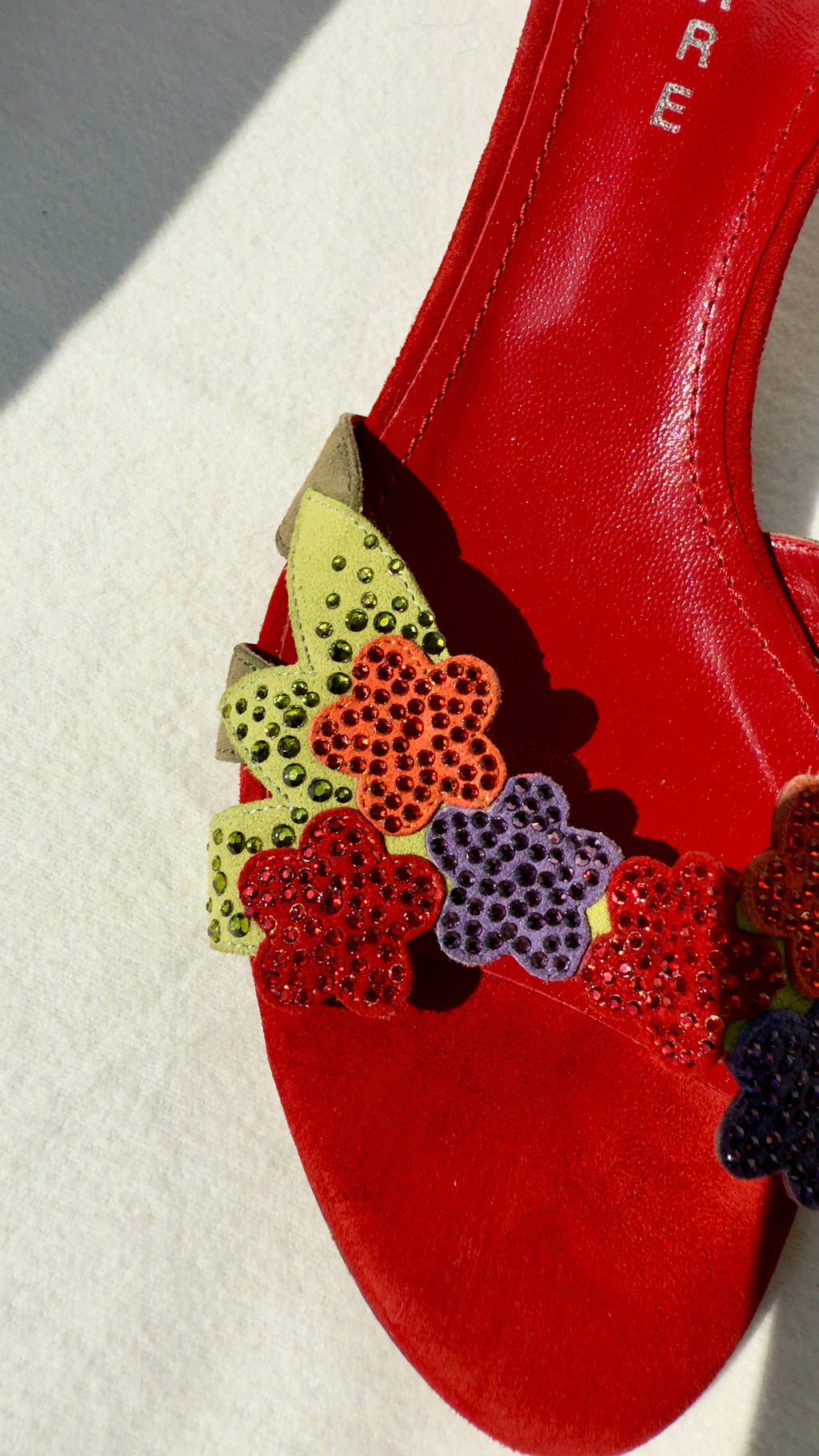 CHARLOTTE - Lerre Red Bloom Mules