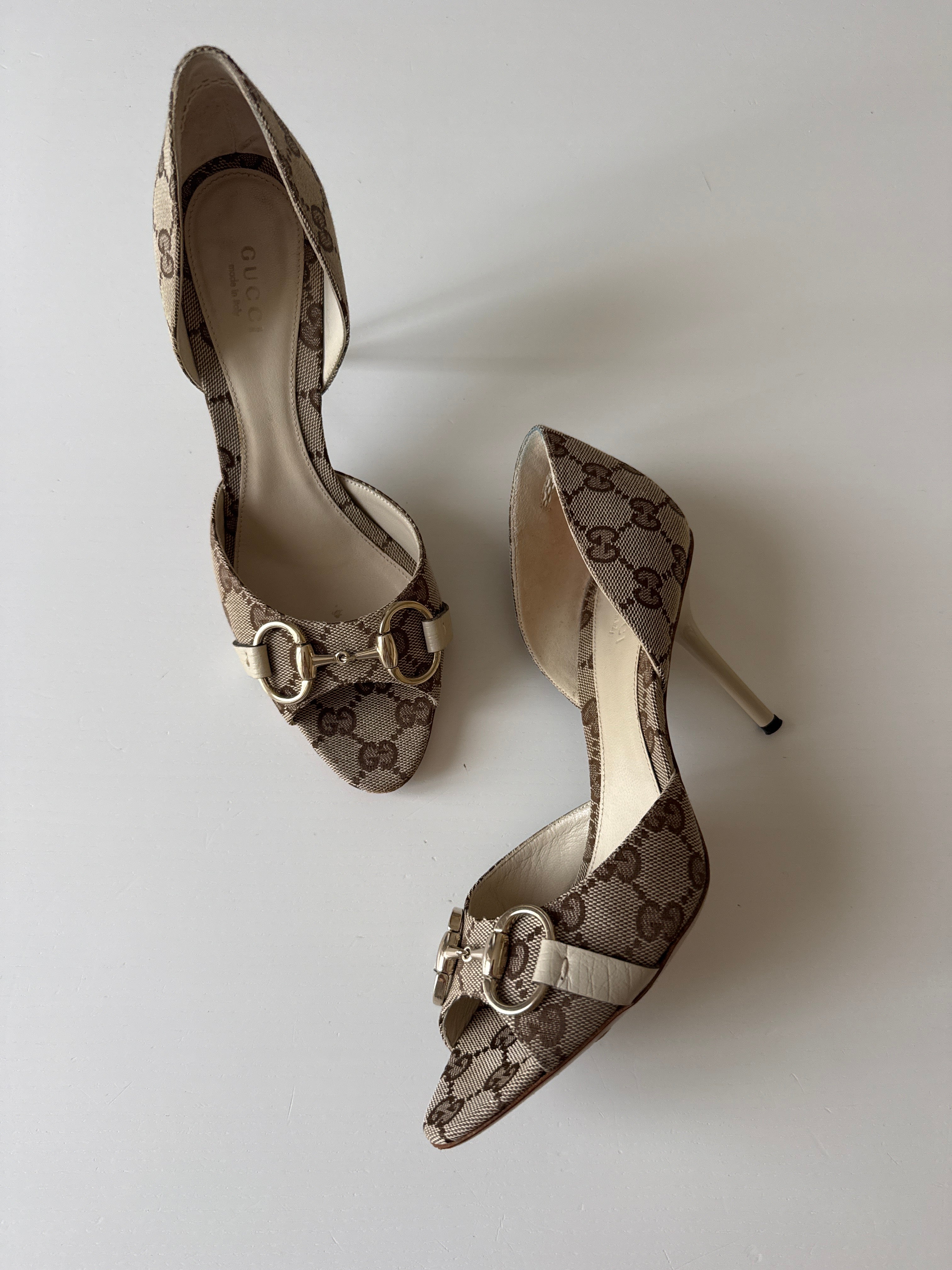 Gucci GG Horsebit D’Orsay Heels