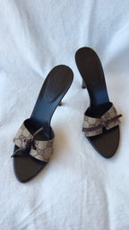 MIRANDA - Gucci GG Monogram Mules Dark Brown