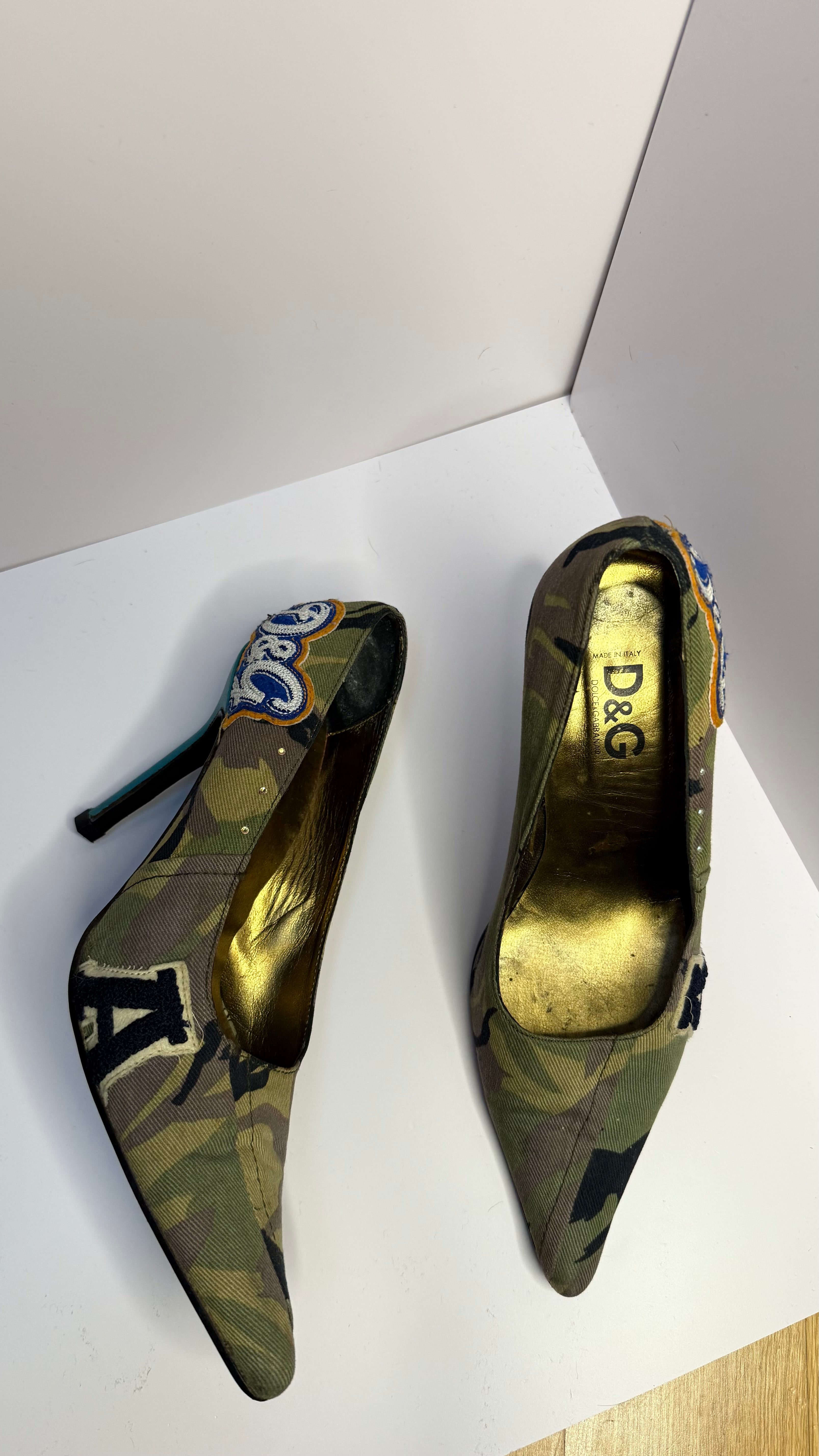 Décolleté Dolce&Gabbana camouflage vintage
