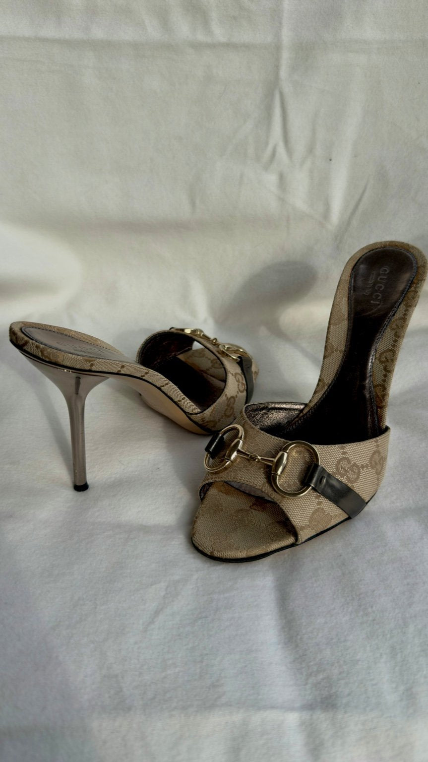 Mamy George - Mules Gucci Monogram Horsebit by Tom Ford