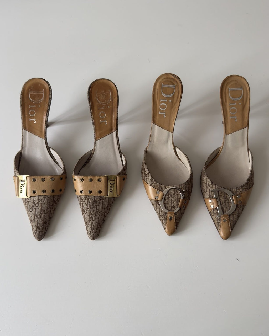 Dior Trotter Buckle Mules Galliano Era