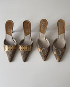 Dior Trotter Buckle Mules Galliano Era