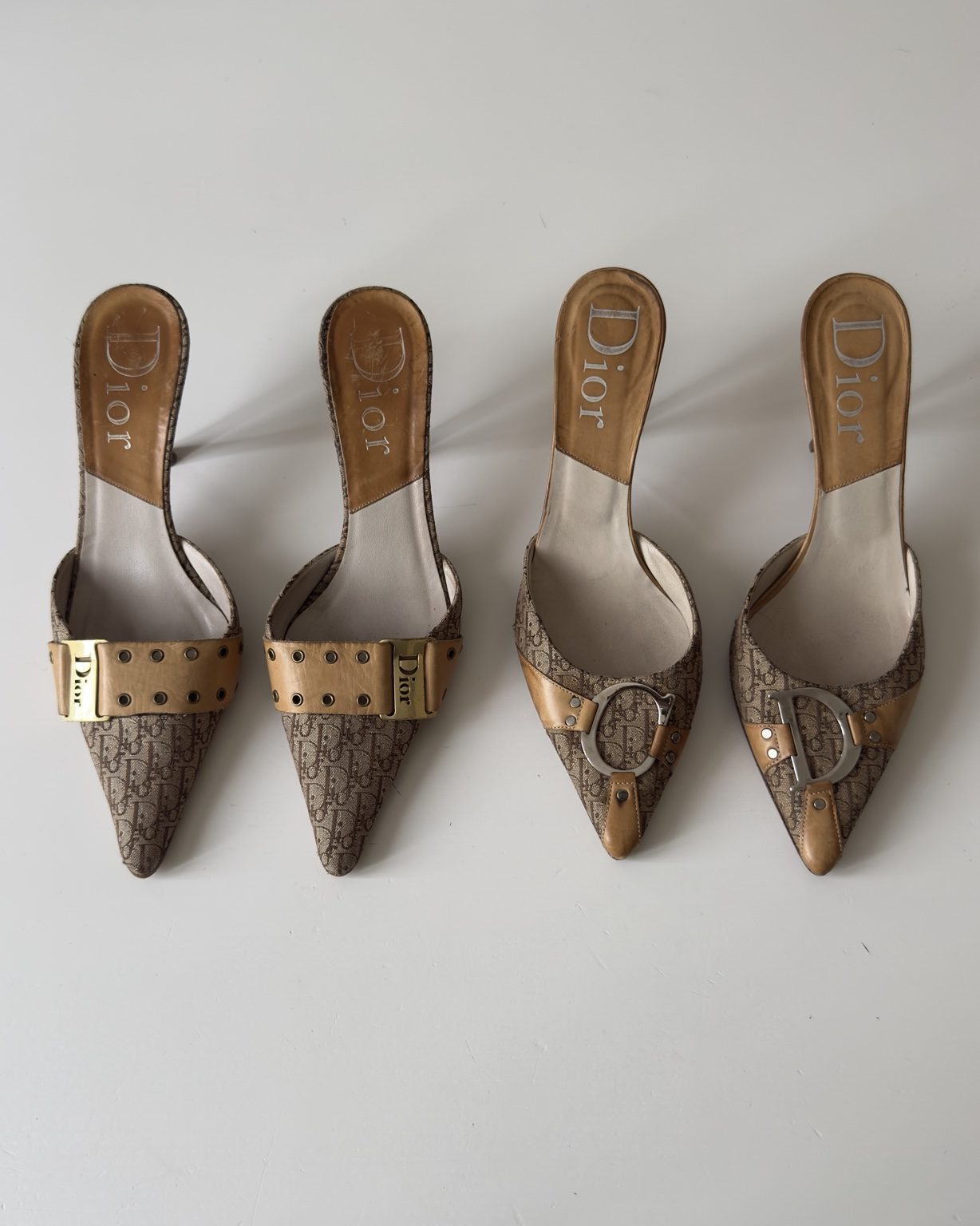 Dior Trotter Buckle Mules Galliano Era