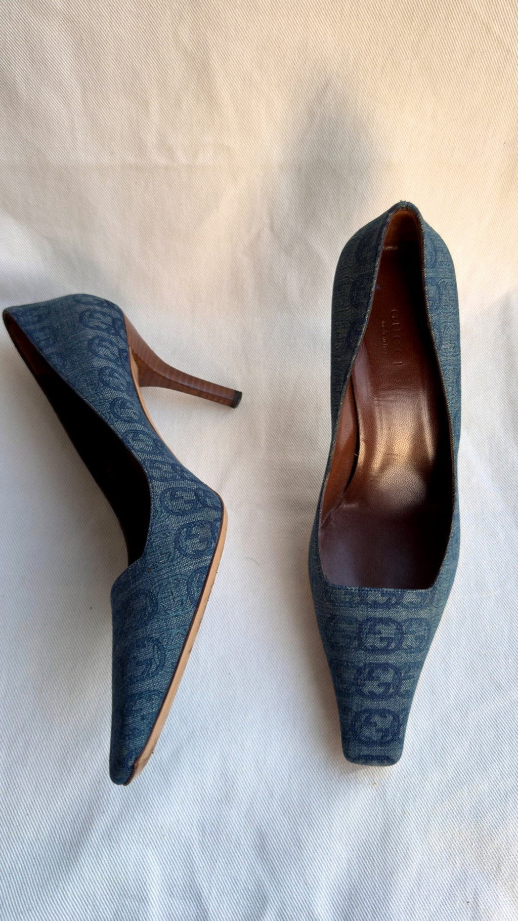 ROSS - Gucci Décolleté in Denim Vintage anni 2000