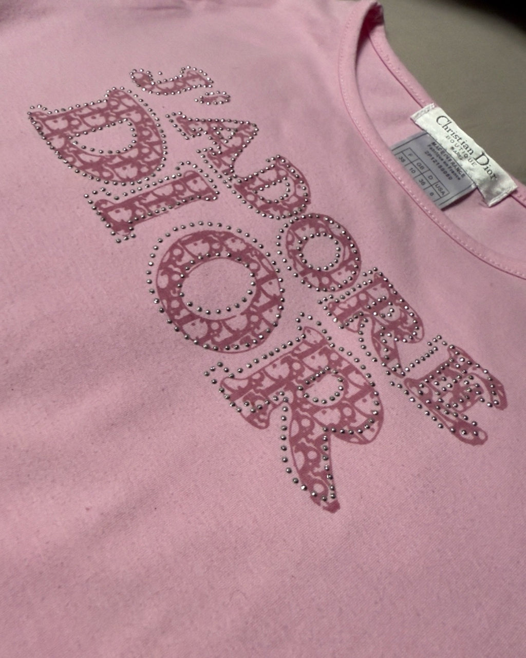 Christian Dior – Top “J’Adore Dior” Pink Monogram (anni 2000)