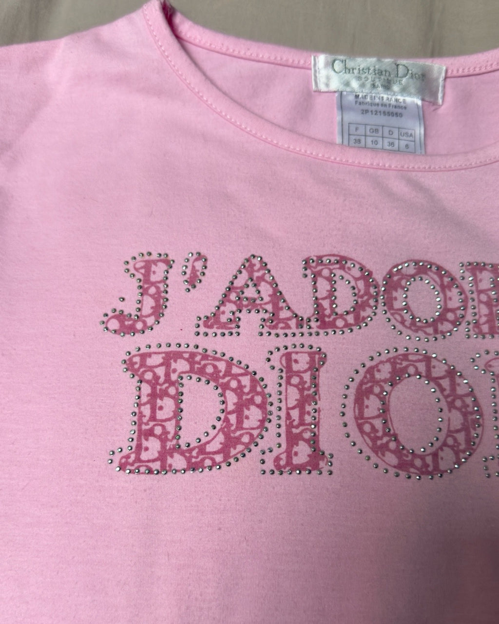 Christian Dior – Top “J’Adore Dior” Pink Monogram (anni 2000)
